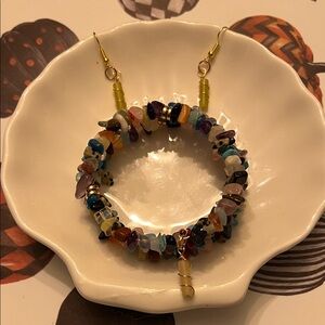 Hand Crafted Colorful Gemstone Bracelet